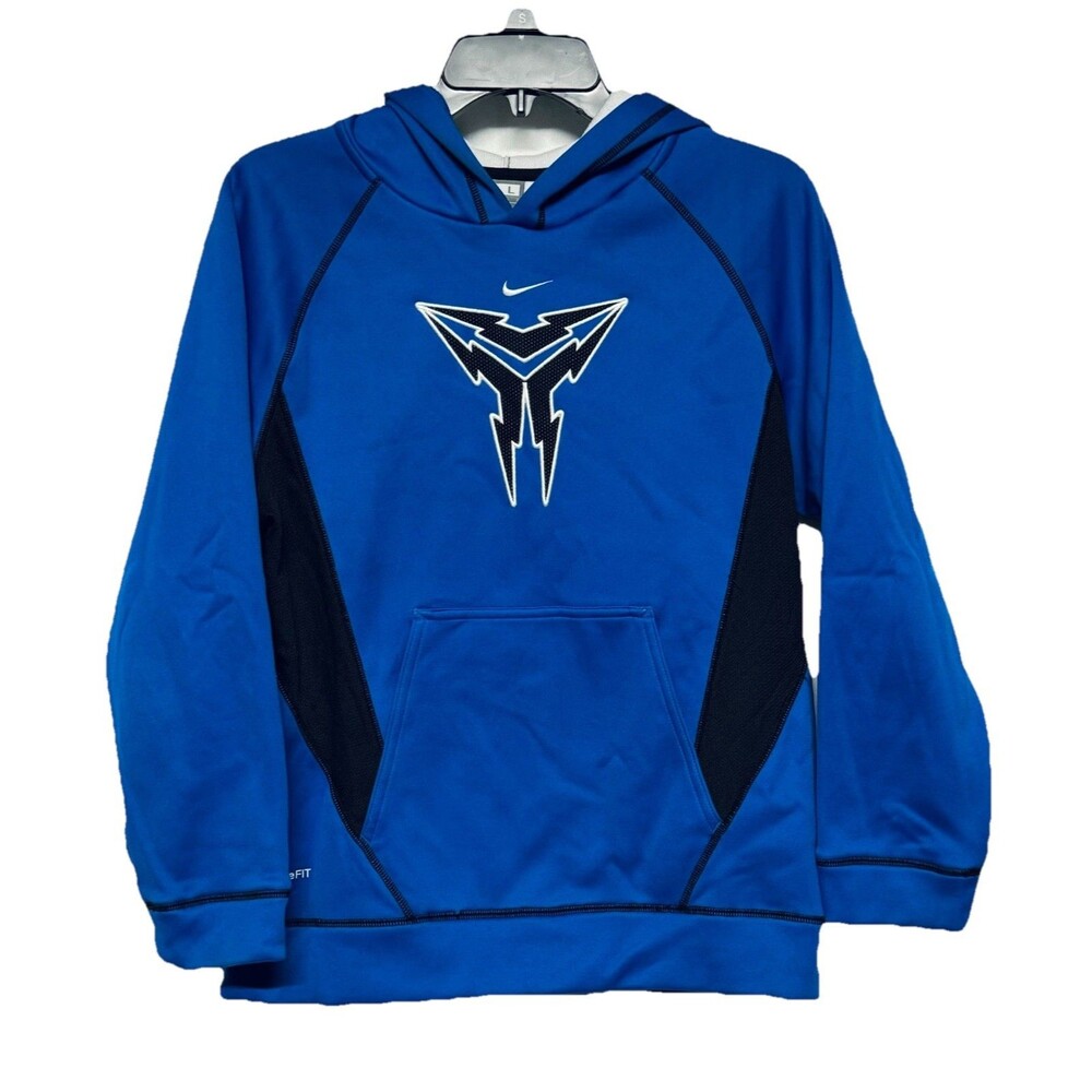 Nike Fit Therma Kobe Bryant Pullover Hoodie Size Youth L 14/16 Blue / Black